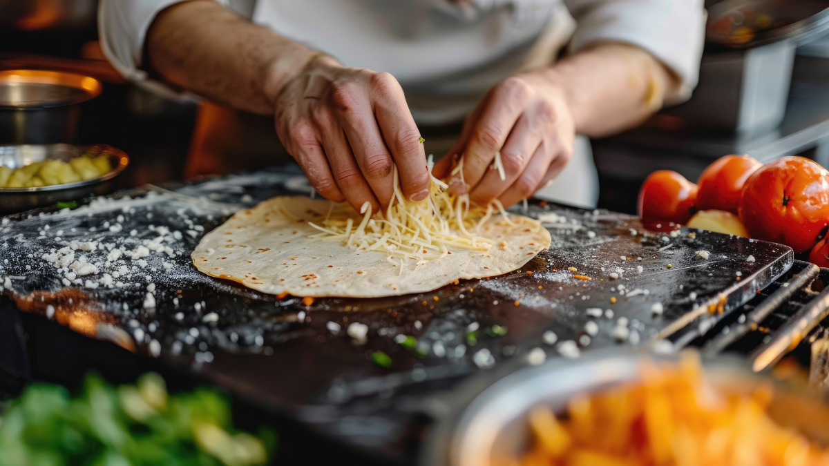 La quesadilla es con queso o sin queso que dicen