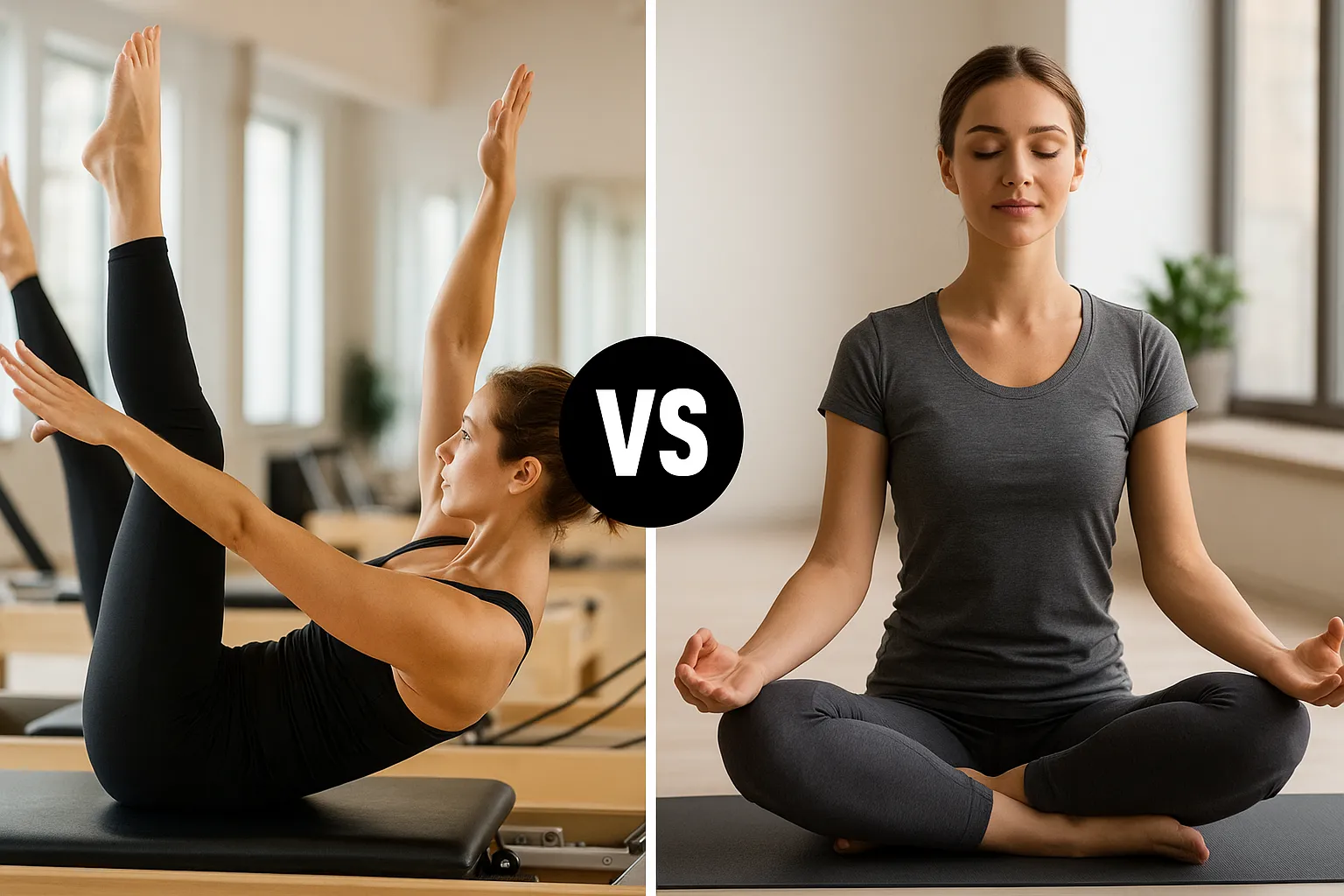 Pilates o yoga Conoce las diferencias clave y elige la mejor práctica para mejorar tu salud física y mental después de los 30 años.