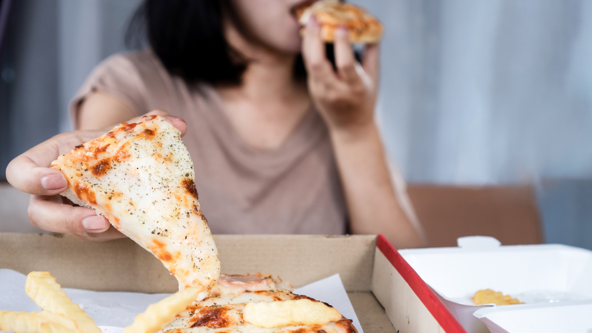 comer demasiado rápido